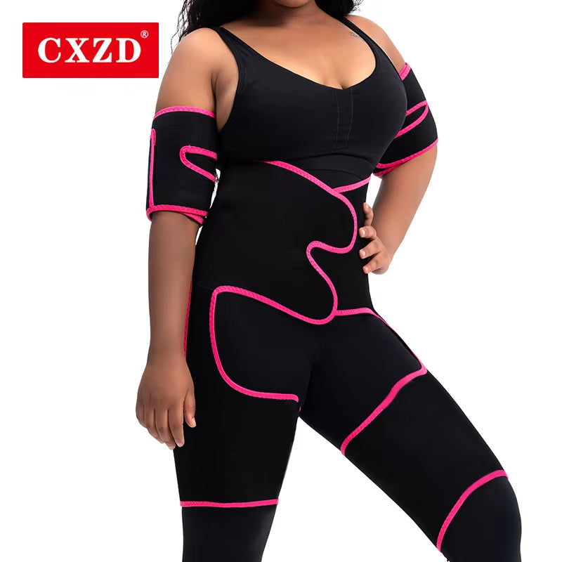 New Sauna Waist Trainer Corset Sports Abdomen Belt Thigh Shapers Forming Workout Fitness Tummy Control Strap Slimming